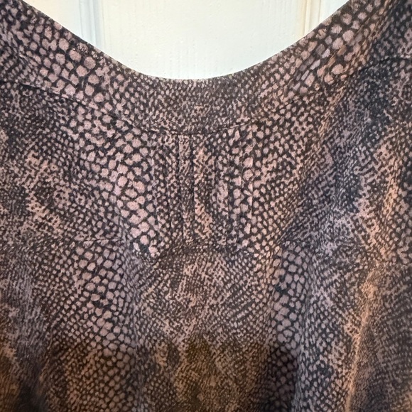 Free People Purple and Black Snakeskin print Fitted Camisole - Picture 2 of 5